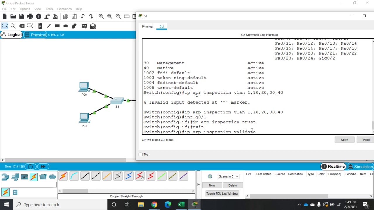 Protecting against ARP attacks using a Cisco switch