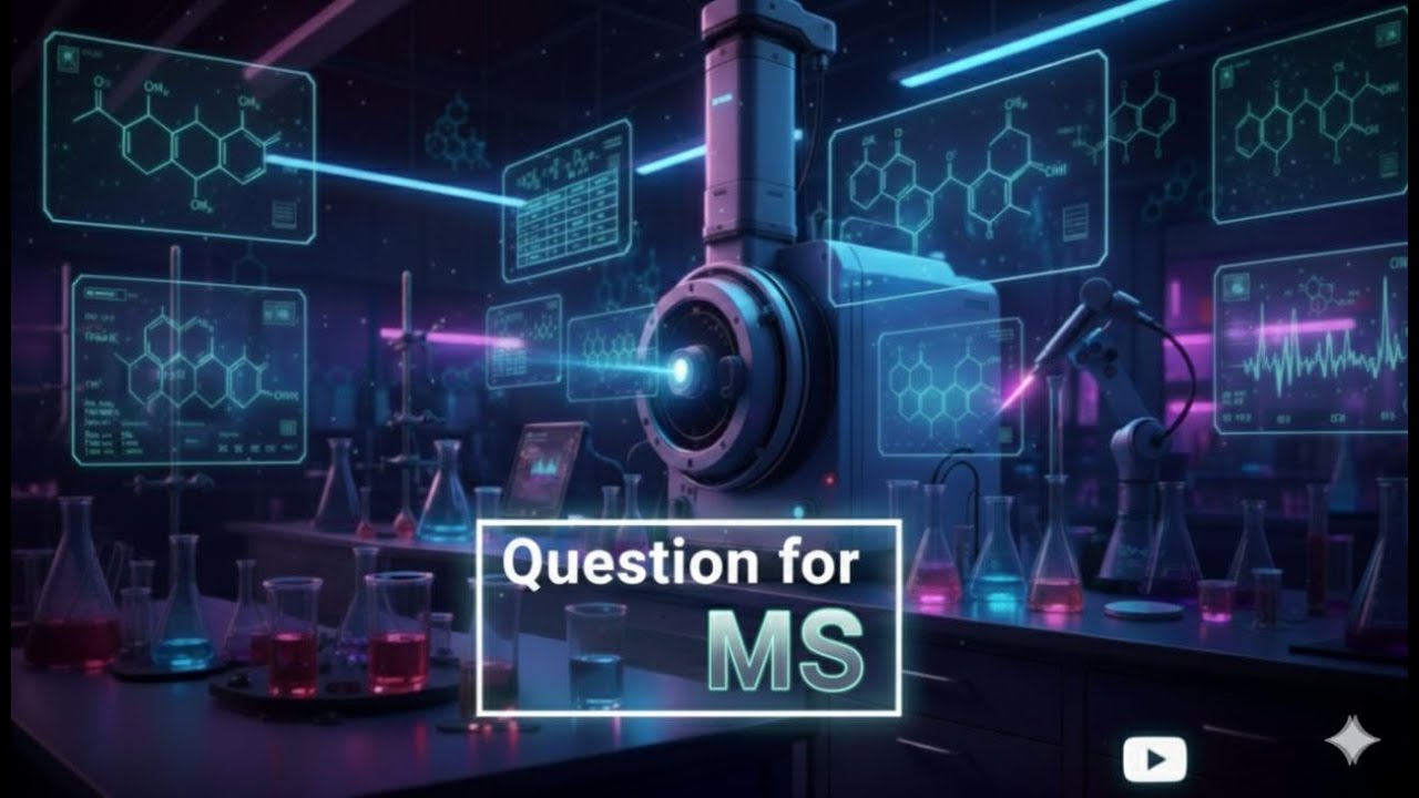 حل أسئلة مطيافية الكتلة (Mass Spectrometry) 🔬