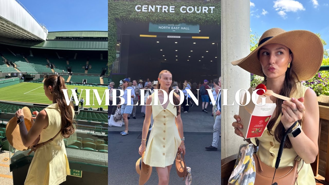 WIMBLEDON 2025 VLOG, tennis, strawberries and cream and sunshine | Ella Wynn