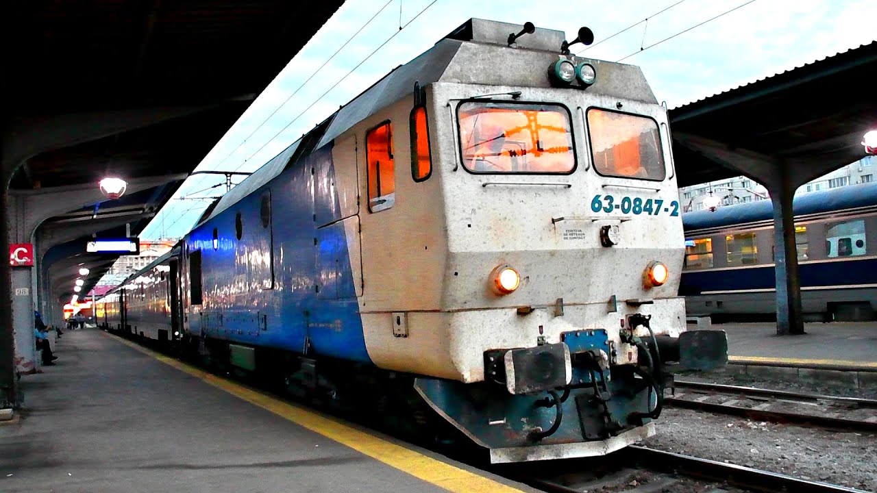 Rail Traffic-Bucharest North Rail Station-45+ minutes-60+ TRAINS!!!!