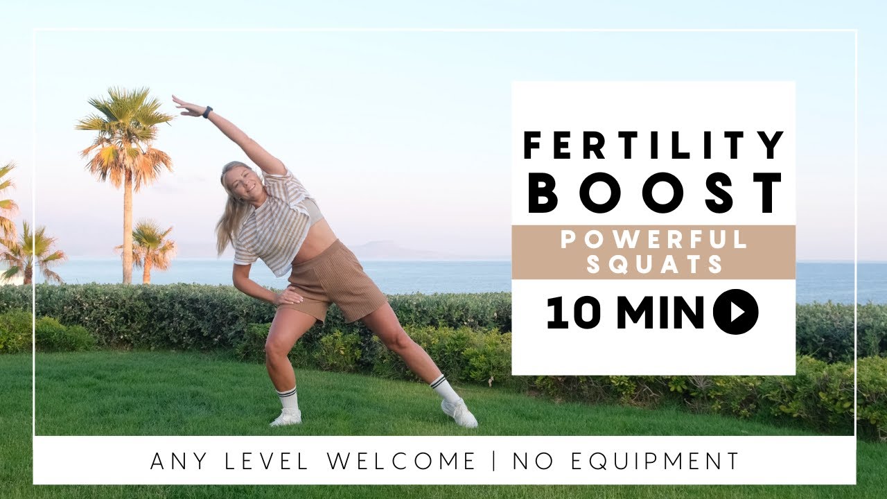 🇬🇧 Fertility Boost Powerful Squats Routine & Manifestation | 10min | No Equipment | Any Level
