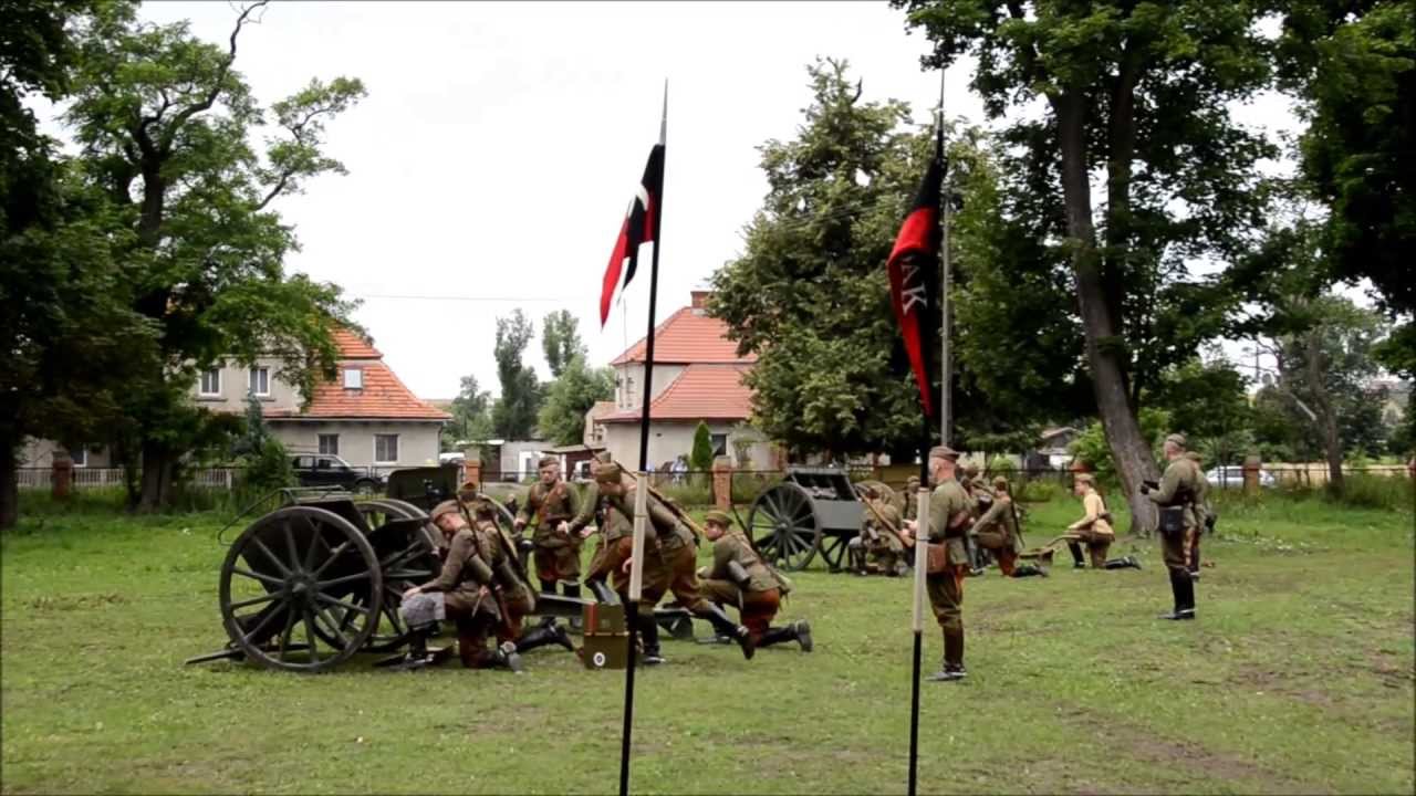 Strzelanie plutonu armat 75 mm 7DAK - Strefa Militarna 2013 - Podrzecze - Gostyń