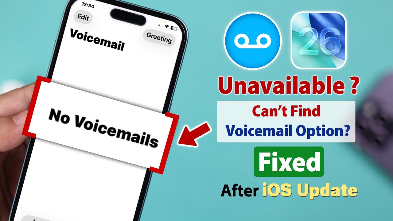 Исправление — голосовая почта недоступна на iPhone после обновления iOS 26! [Решение]