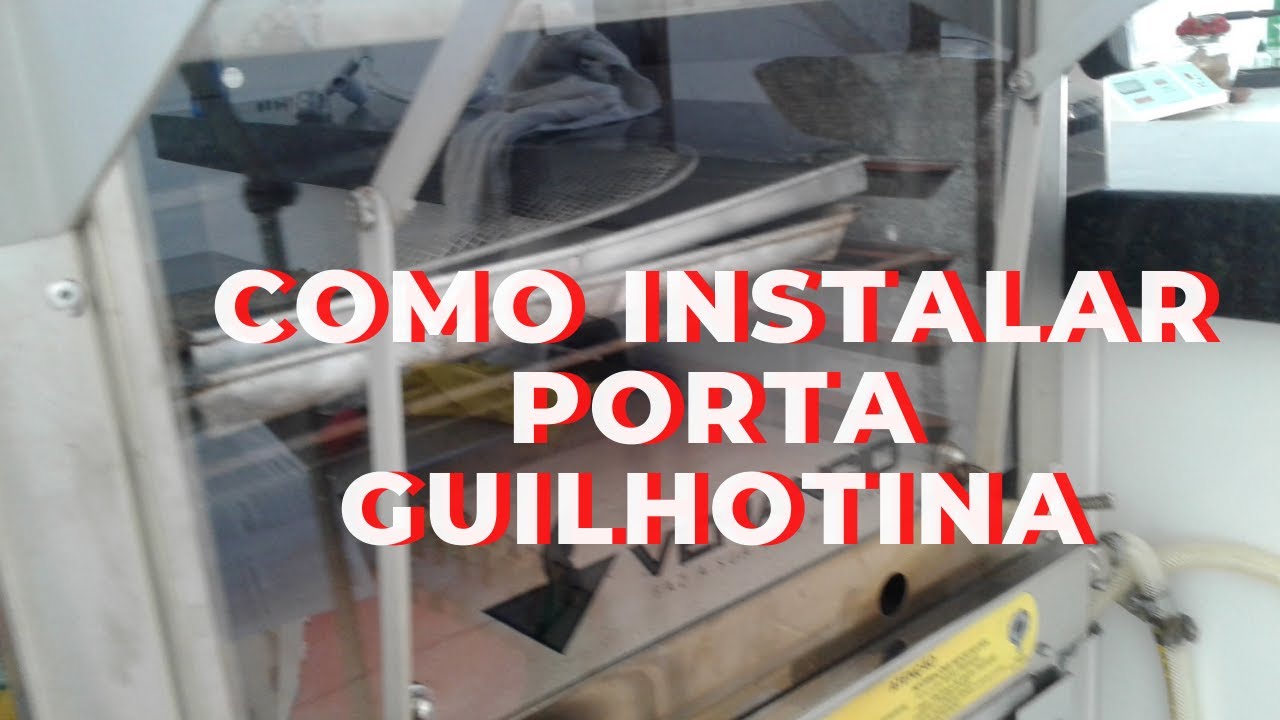 Como colocar a porta de vidro do forno guilhotina