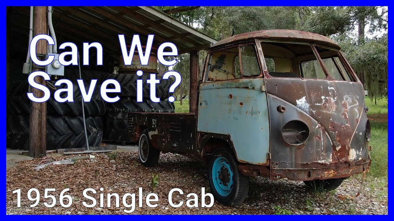 1956 VW Single Cab Barn Find.. With a Drone!