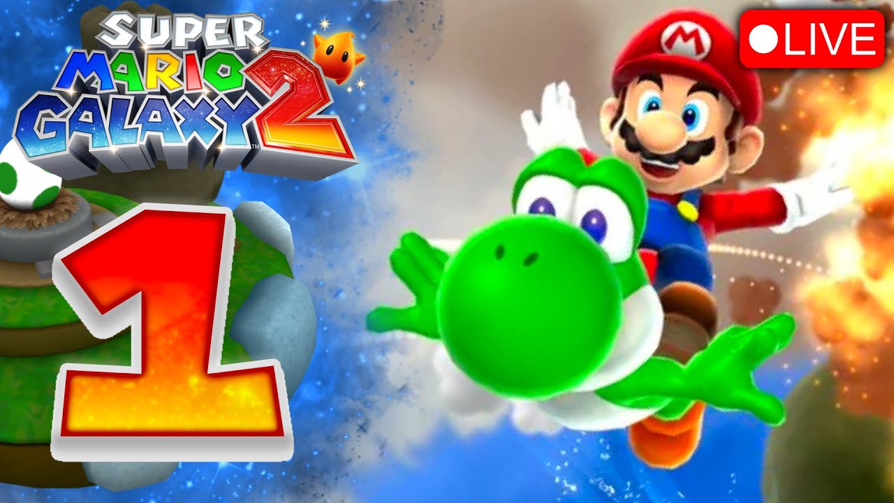 YOSHI E GALASSIE - Super Mario Galaxy 2 - Parte 1 - ITA - LIVE 🔴