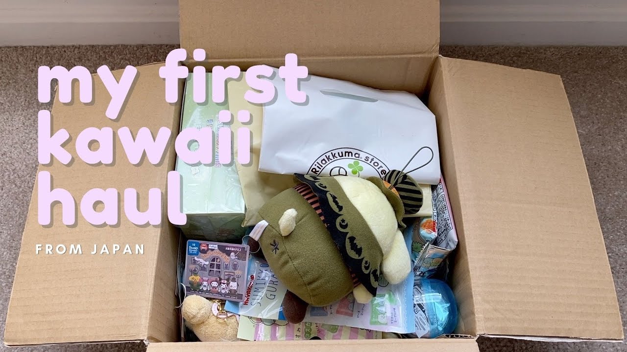 my first kawaii haul from japan | pompompurin & rilakkuma