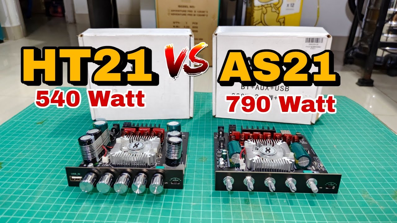 แอมป์จิ๋วบลูทูธ  ZK-HT21 7498E vs ZK-As21 TPA3255