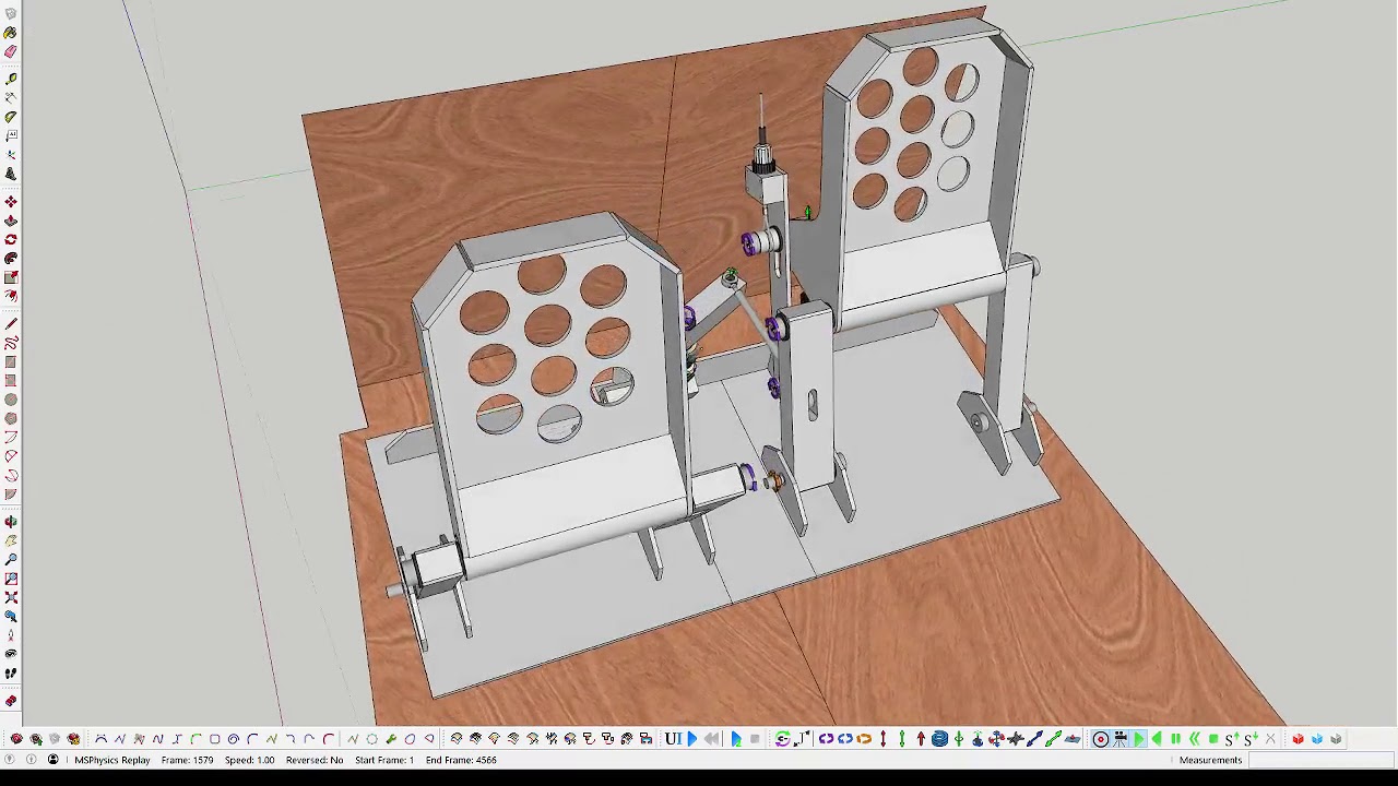 Rudder and Brake pedal mechanism for my MiniMax!