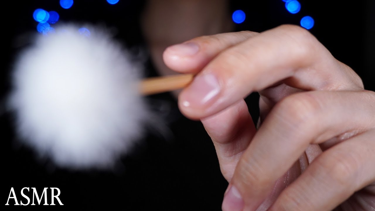 ASMR 10分以内に寝落ちする優しい梵天耳かきムーブメント（睡眠用）💤 Get Sleepy Ear Cleaning  with Fluffy Ear Pick(No Talking)