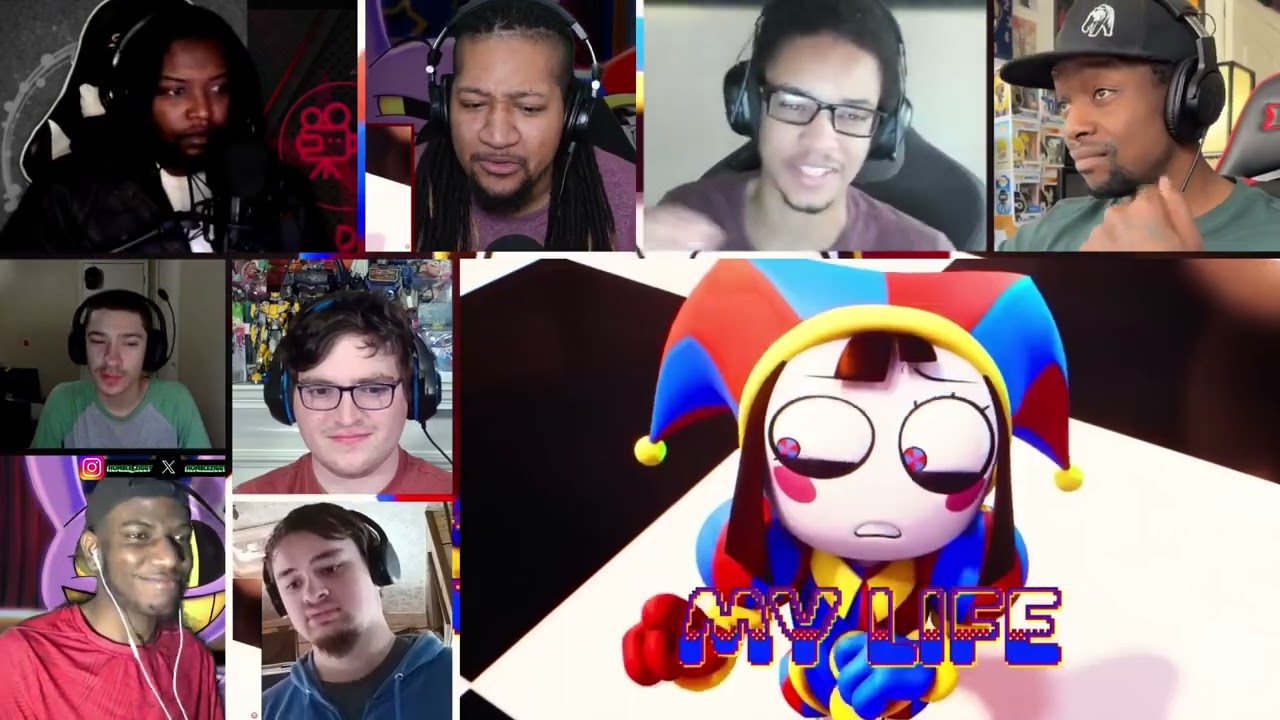 THE AMAZING DIGITAL CIRCUS RAP by JT Music (Jax and Pomni Song) [REACTION MASH-UP]#2180