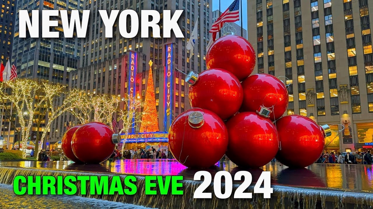New York City LIVE Manhattan Christmas Eve 2024 (December 24, 2024)