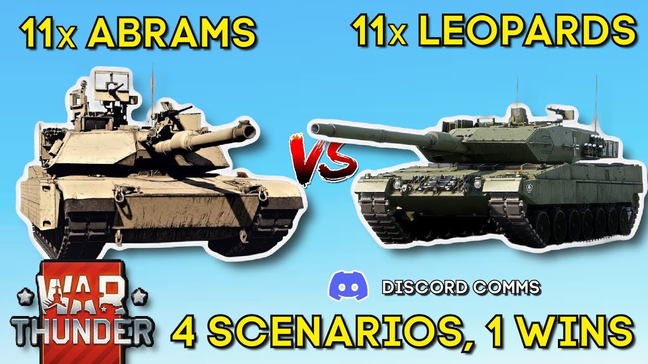 ABRAMS VS LEOPARDS - The Better Top Tier?  - WAR THUNDER