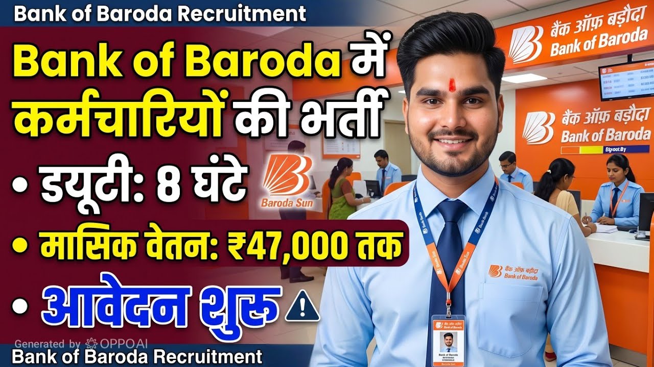 😱 बैंक ऑफ़ बड़ौदा में 2026 की ON ROLL भर्ती शुरू! इतनी बड़ी खुशखबरी किसी ने नहीं बताई | Full Details