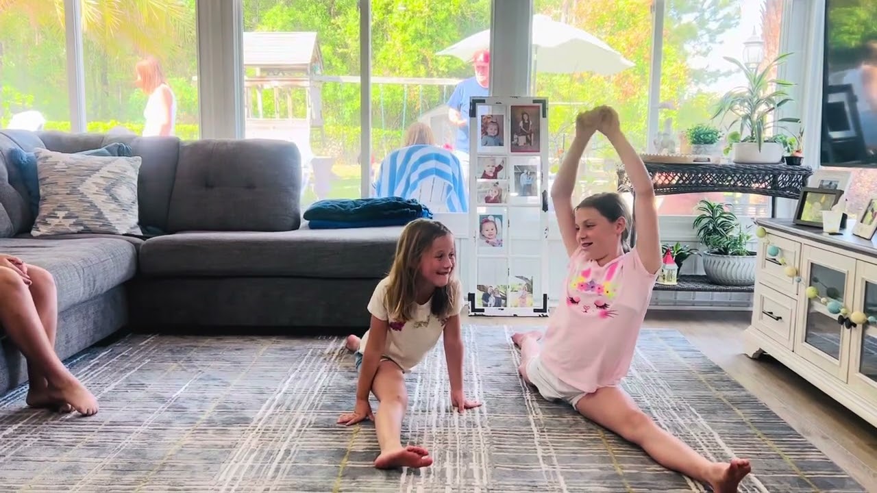Gymnastics and Flexibility Tournament vs My Cousins #gymnastics
