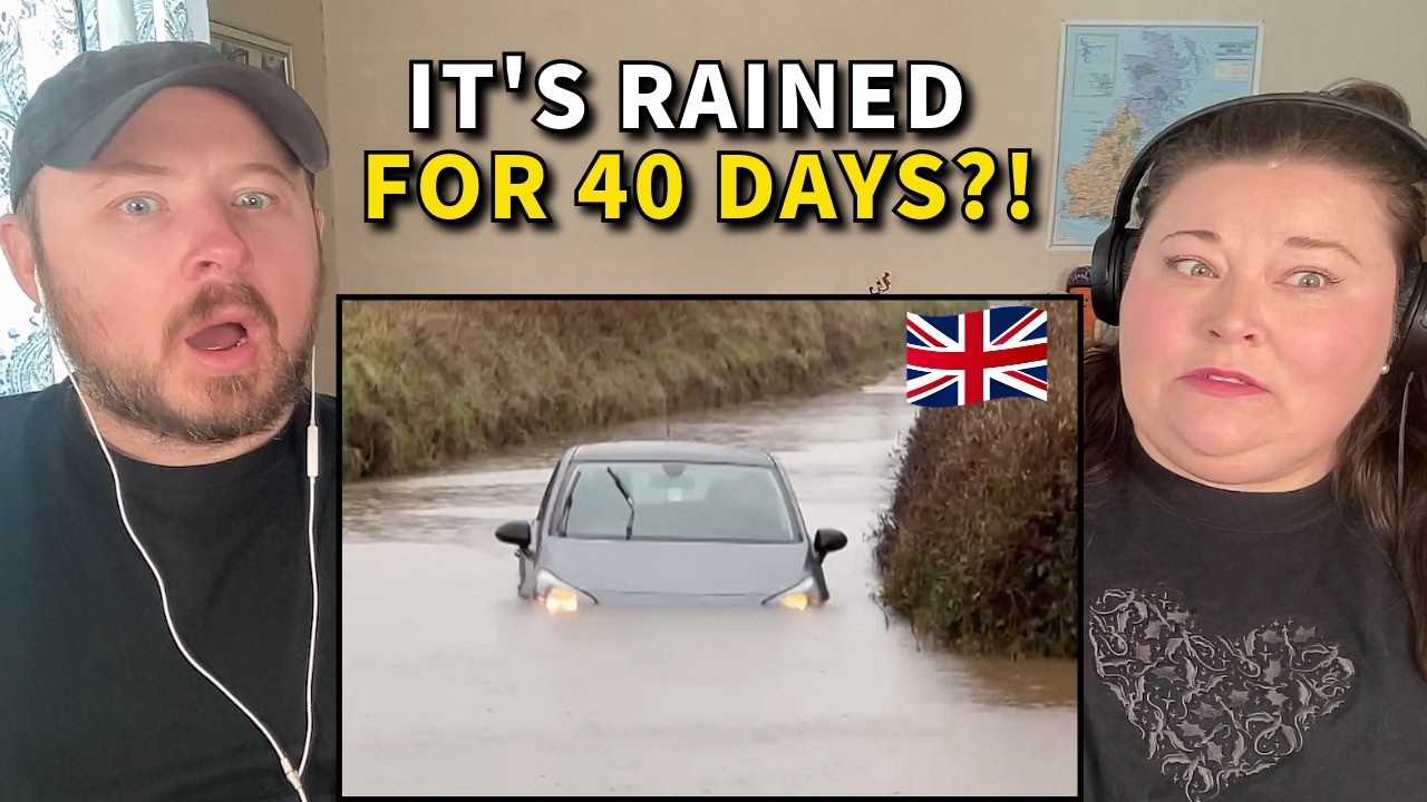 Americans React: The Flooding in Southern England Is UNREAL!