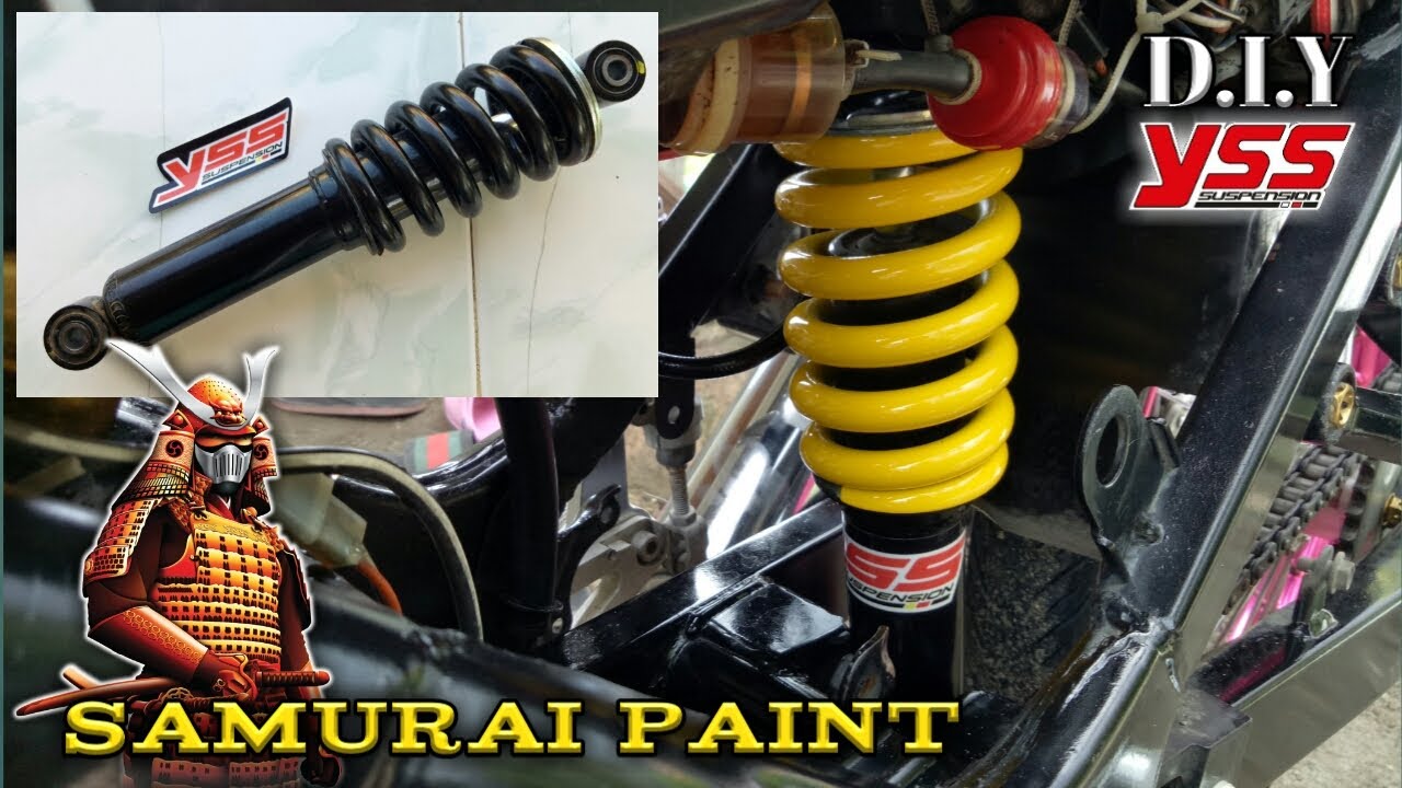 Stock mono shock repaint, using Samurai paint | Step by Step Tutorial | Raider 150 | Bobwerkz mmvlog