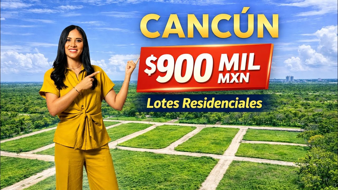👉 Lotes residenciales en Cancún desde $900 mil pesos | Kulkana Cancún 2026