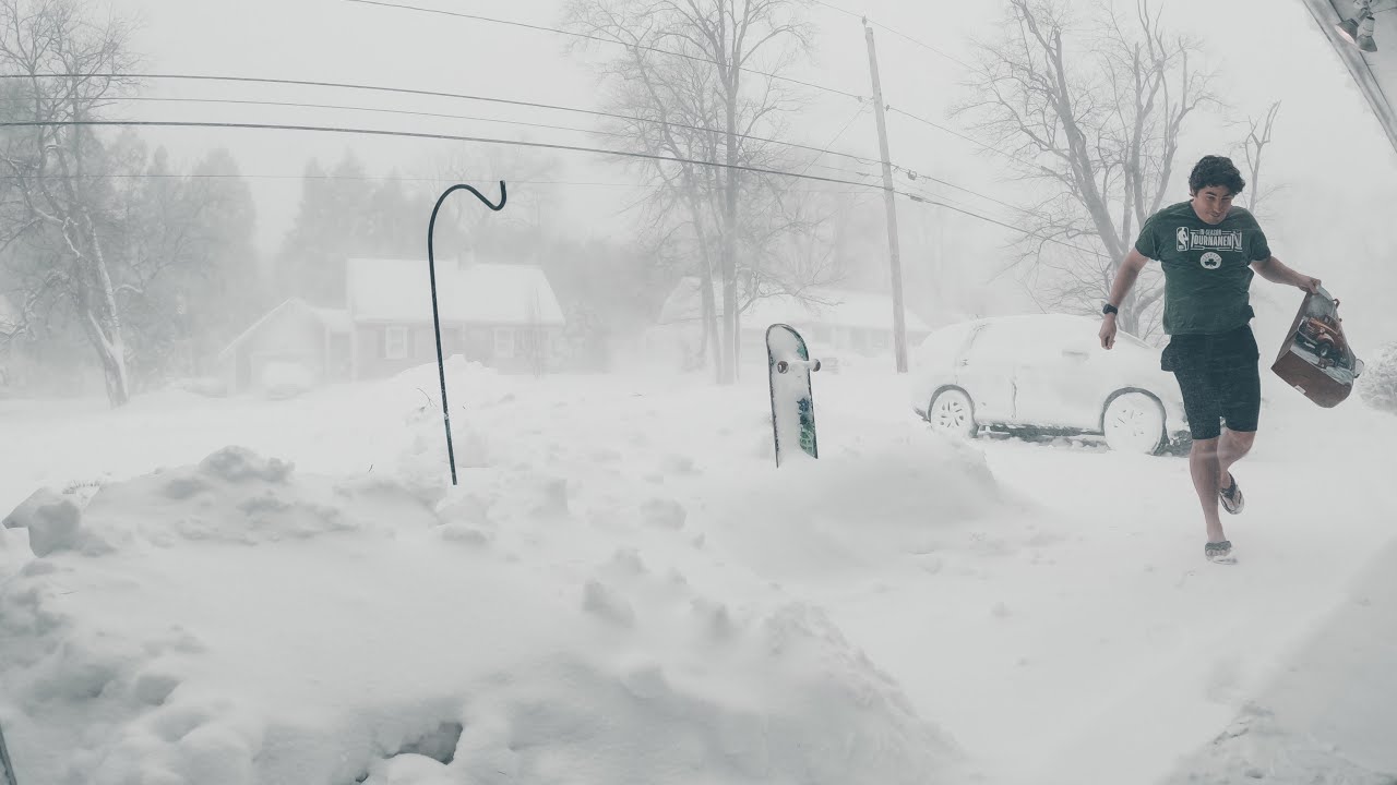 Norwood Massachusetts 2026 Blizzard Timelapse