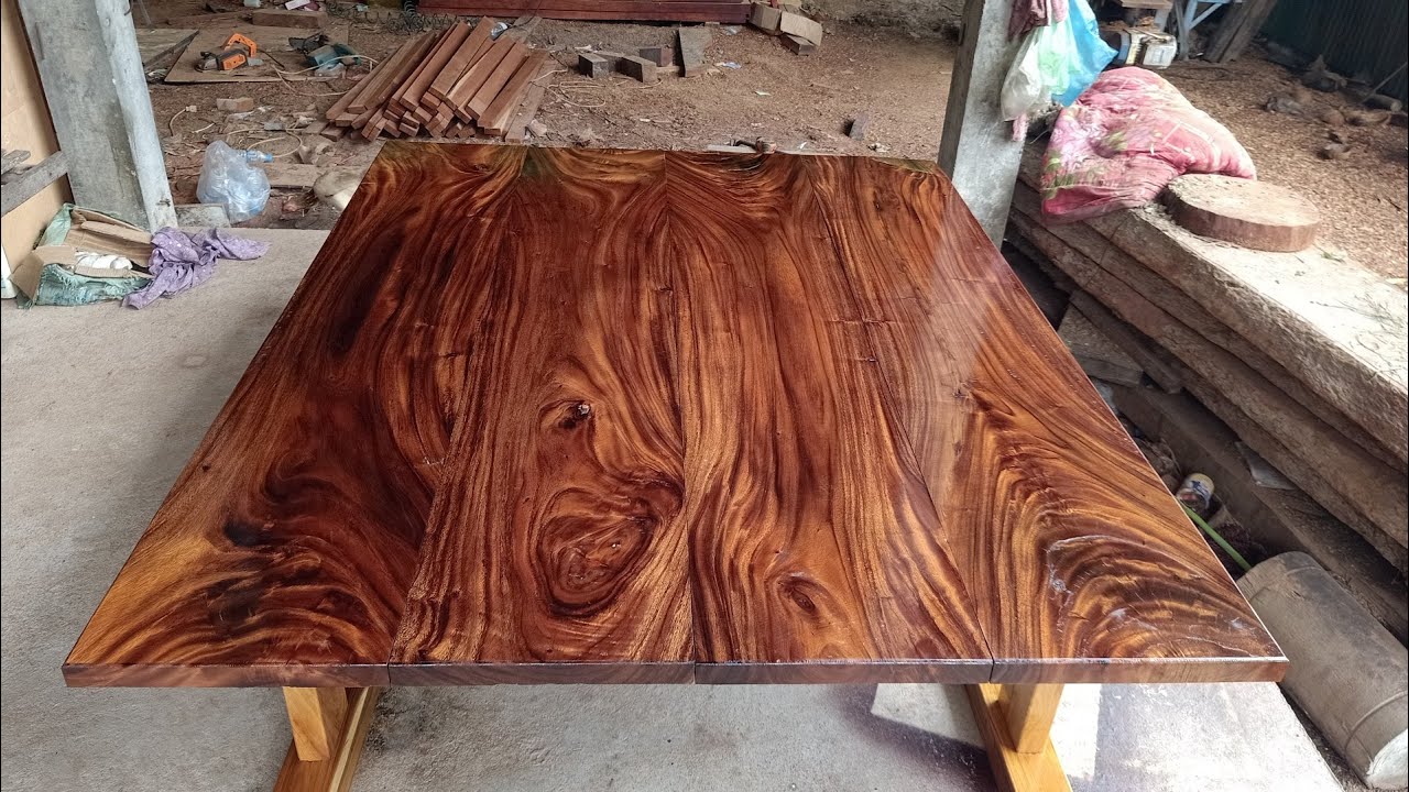 របៀបធ្វើគ្រែងឿ. How to make a bed #WOODProcessing_Cambodia