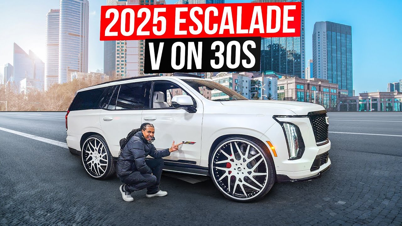 I PUT 30 INCH COLORED MATCHED FORGIATOS ON MY 1 OF 1 2025 ESCALADE V