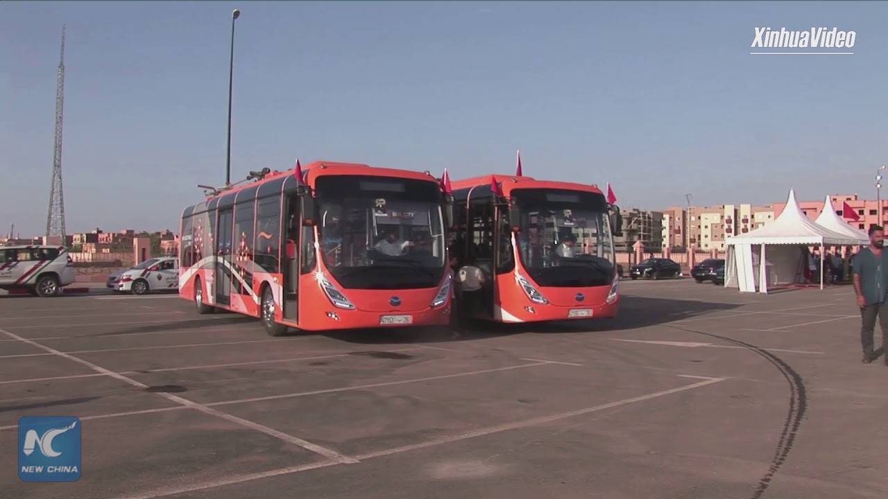 Environment-friendly! Chinese electrical buses unveiled in Moroccan city