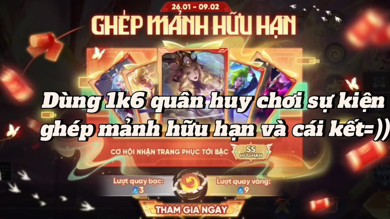 Liên Quân Mobile| Săn Hayate tử thần vũ trụ và Liliana tiểu thơ hoa anh đào chỉ với 1k6 quân huy🤡