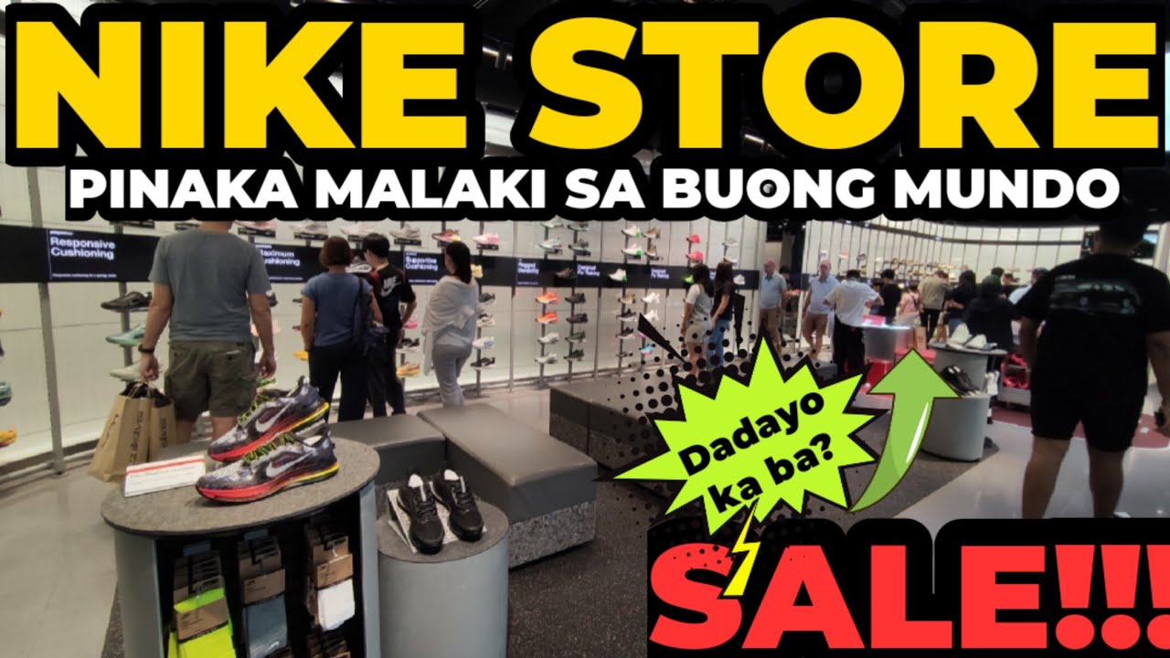 NIKE STORE pinaka malaki sa buong mundo dami SALE na SAPATOS // Lebron James at Kobe Collection