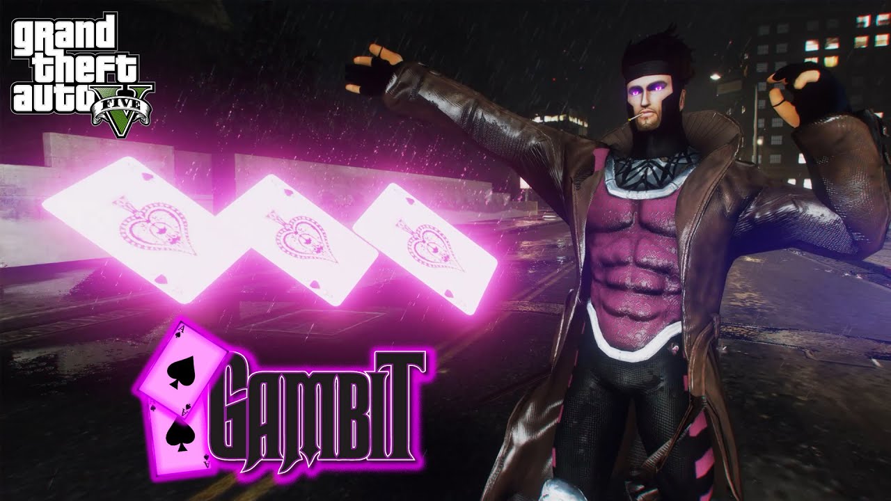 GTA 5 - GAMBIT (X-Men Classic) Throwing Explosive Cards