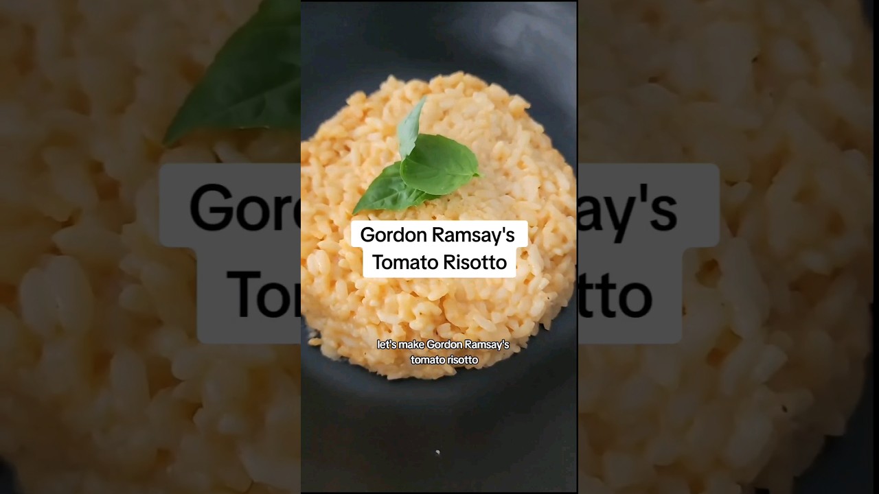 Making @gordonramsay  Tomato Risotto! #gordonramsay #risotto #shorts