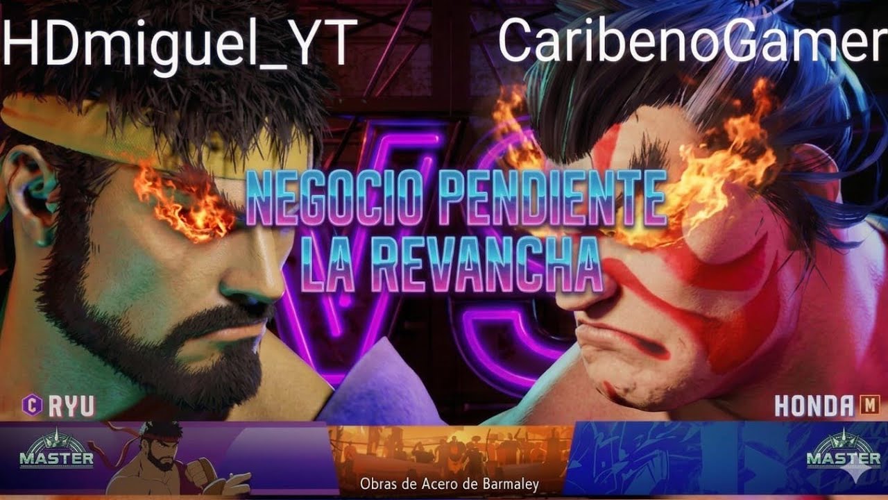 Street fighters 6 MASTER AGRESIVO HDmiguel VS CaribeñoGamer PELEA MUY EPICA