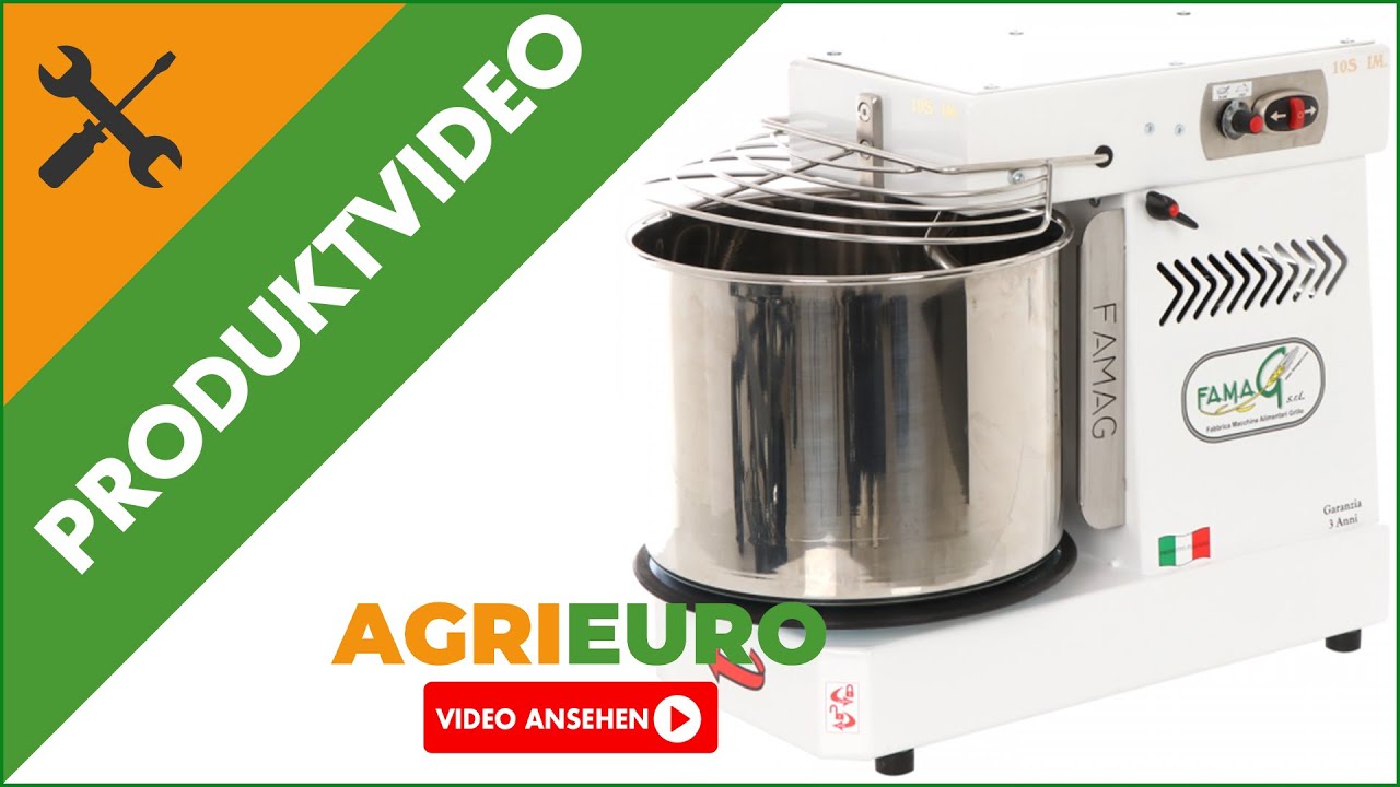 Produktvideo Spiralkneter Famag Grilletta IM 10S HH hohe Hydratation