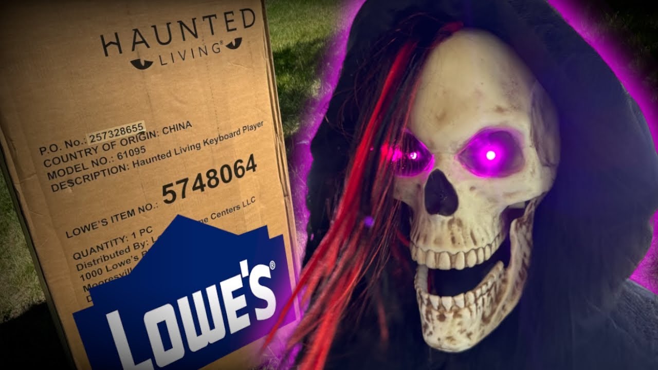 Lowe’s - Bluetooth Reaper Keyboard Player Unboxing/Setup | Halloween 2024 Animatronic