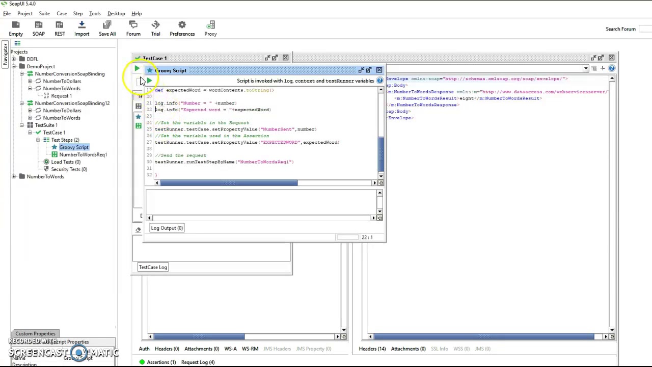 SoapUI (free version) Excel Data-Driven Framework using Assertions to test webservices