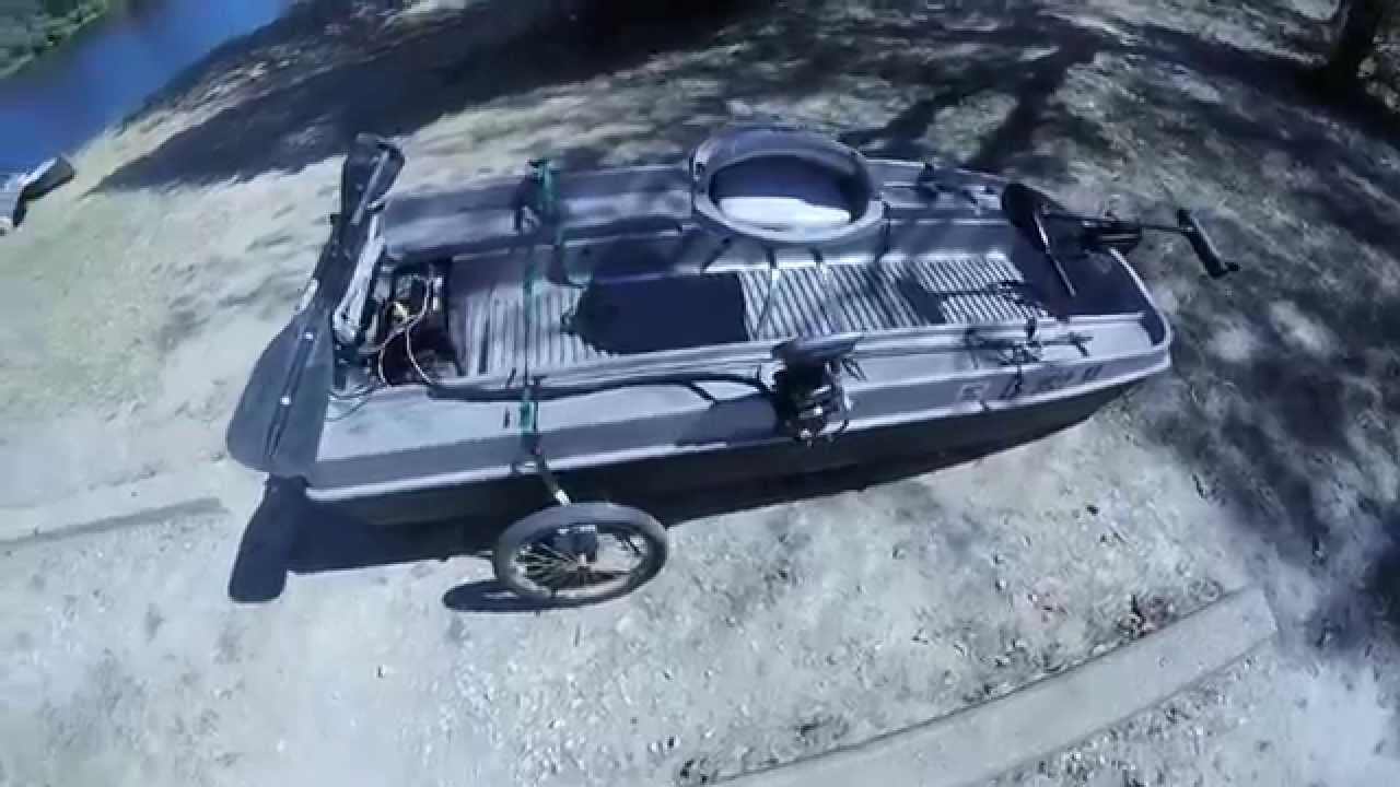 My mini bass boat, modifications. one of a kind!