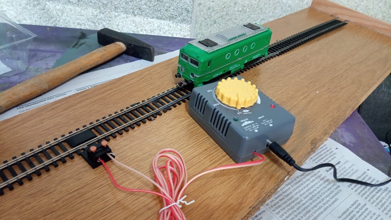 Tren ho maqueta fabricando banco de pruebas para trenes antiguos ho