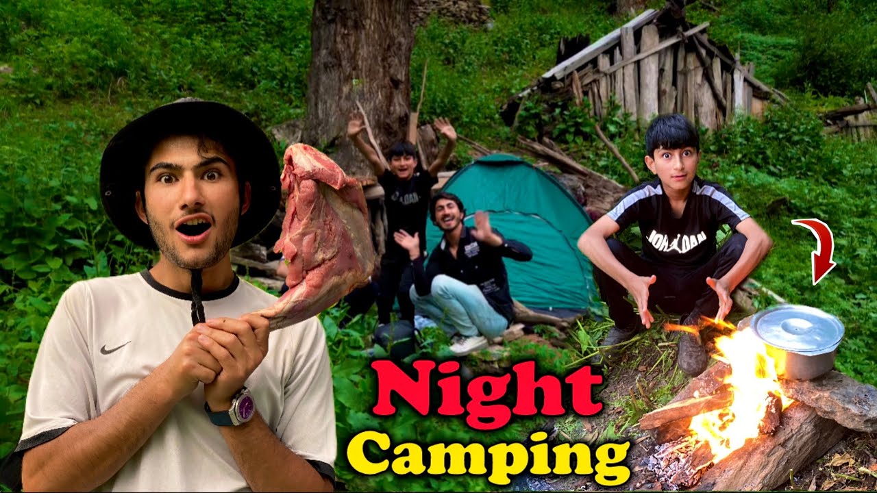 Camping in Neelum Valley’s Dangerous Jungle | Night Cooking & Adventure with Brother & Friend
