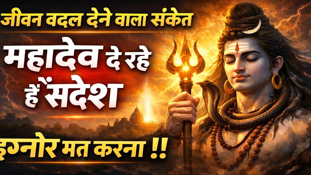 🙏जीवन बदल देने वाला संकेत | महादेव का दिव्य संदेश | इग्नोर मत करना 🙏🔱 || Shiv Sandesh #mahadev 