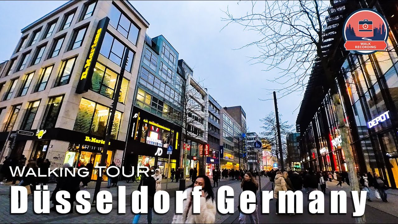 Walking Tour Düsseldorf 2025 | Little Tokyo, Königsallee, and Rhine #travel #germany #walkingtour