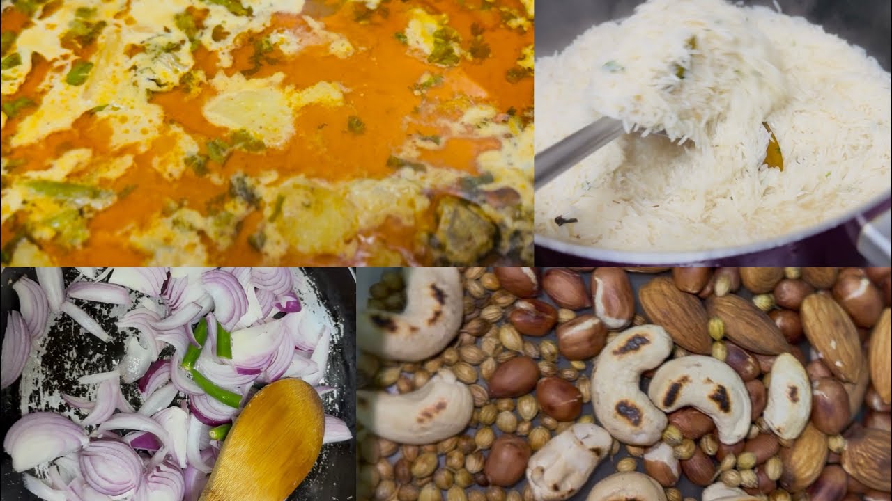 Chicken qorma with bagara rice recipe . Delicious quick recipe.