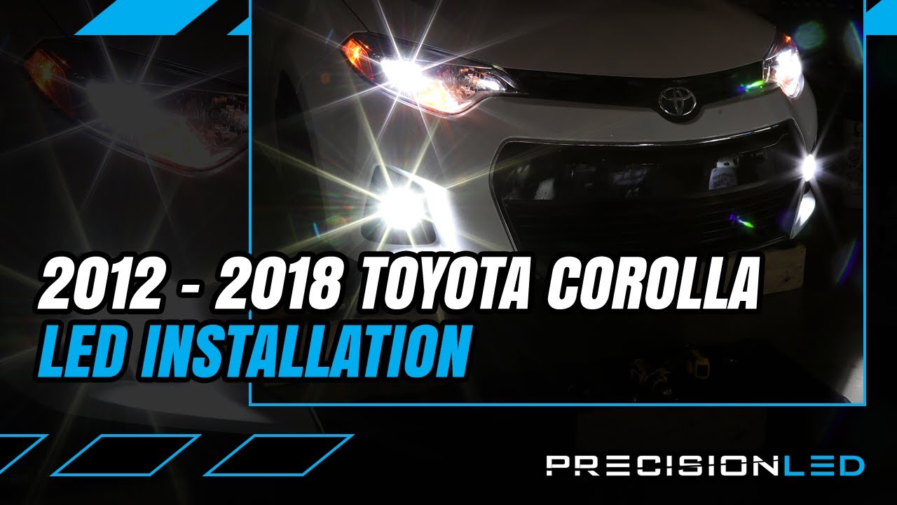 Светодиодные противотуманные фары для Toyota Corolla — как установить — 11-е поколение (2012+)