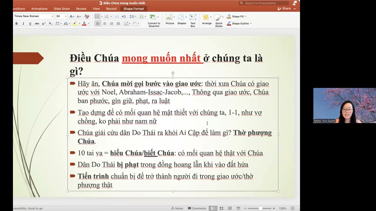 Sứ điệp: ĐIỀU CHÚA MONG MUỐN NHẤT | MSNC Nguyễn Thị Trúc Quỳnh 