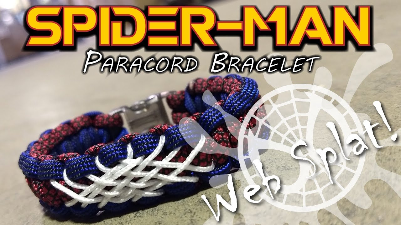 Spider Man Web Splat Paracord Bracelet Tutorial