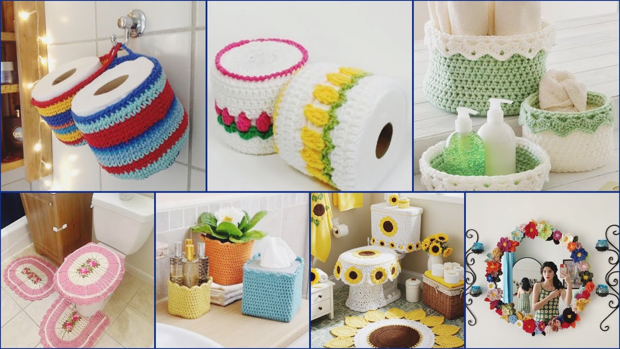 Marvelous and attractive 120+ Crochet bathroom accessories and decor ideas#crochet #diy 