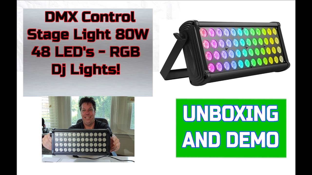 Awesome Wall Washer Bar Stage Light from U King! 80W - 48 LEDs - DMX