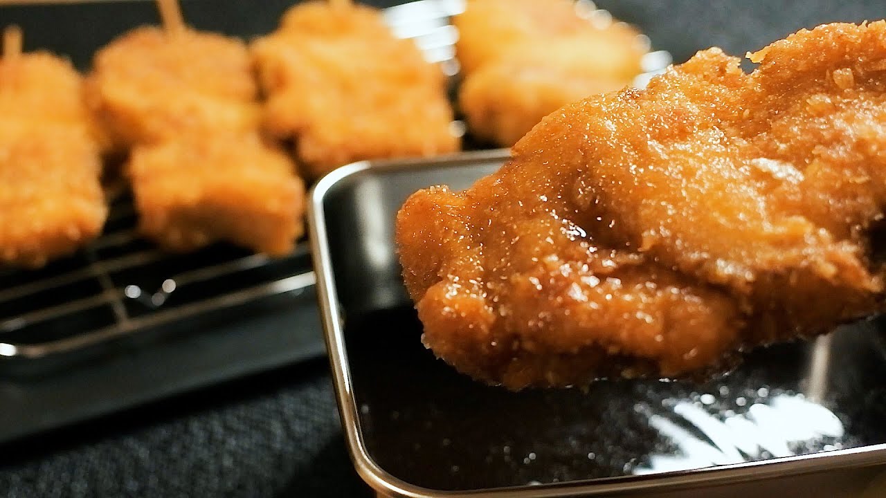 深夜に食べたい串カツの作り方