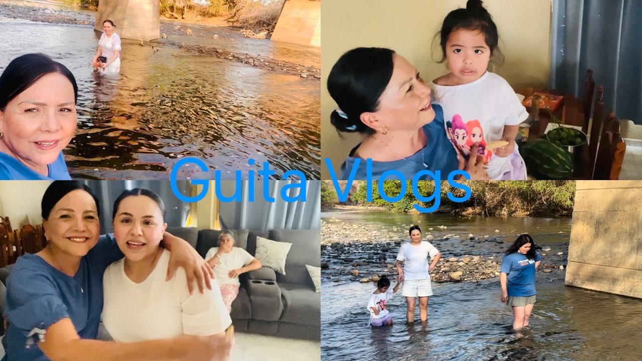 Las hizo llorar 😢 su abuelita en la despedida fuertes palabras➕así pasamos en nel río del rancho 😀