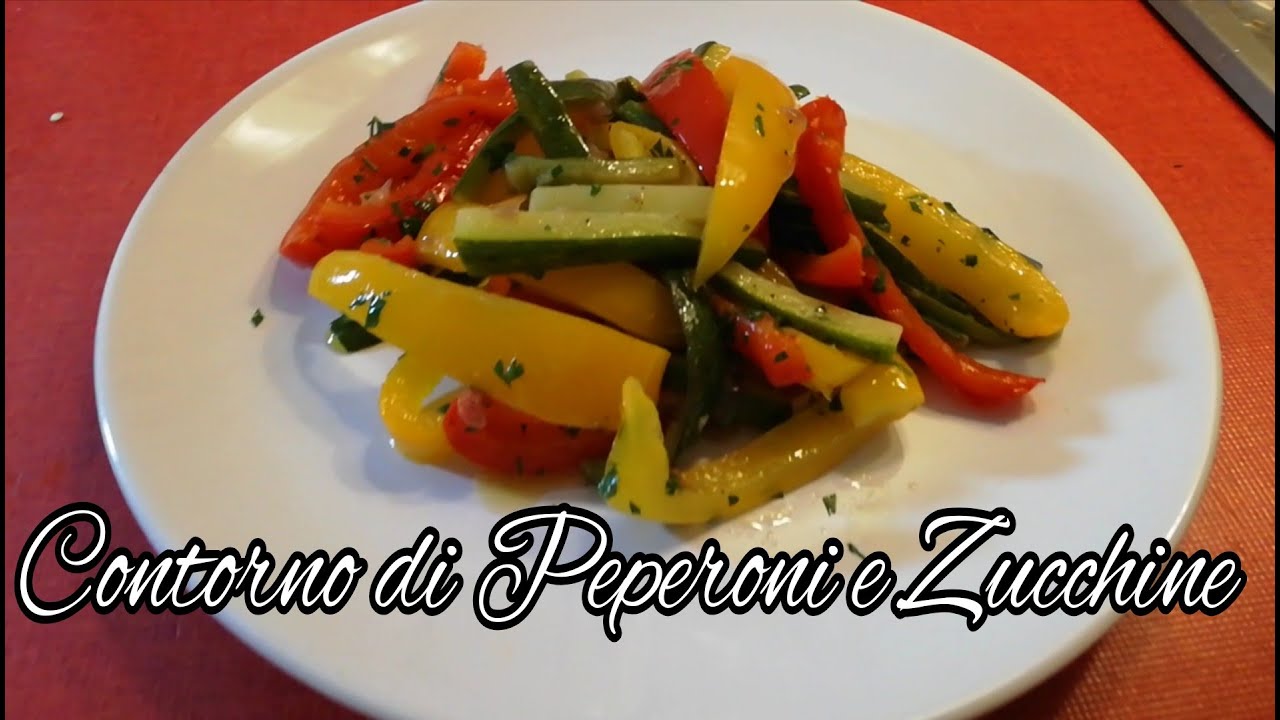 Contorno di Peperoni e Zucchine : mai mangiato un contorno così buono @ChefJasonznc