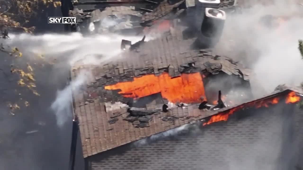 Raw drone video shows devastation of Millcreek fire