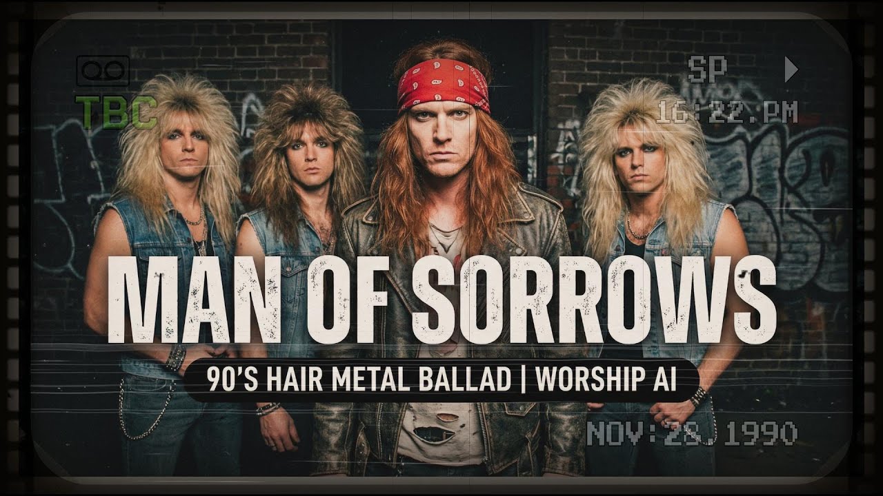 Man of Sorrows - 90’s Hair Metal Ballad | Worship AI